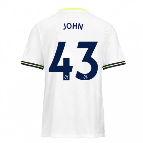 Kandiny Naisten Nile John #43 Valkoinen Vihreä Kotipaita 2022/23 Lyhythihainen Paita T-paita