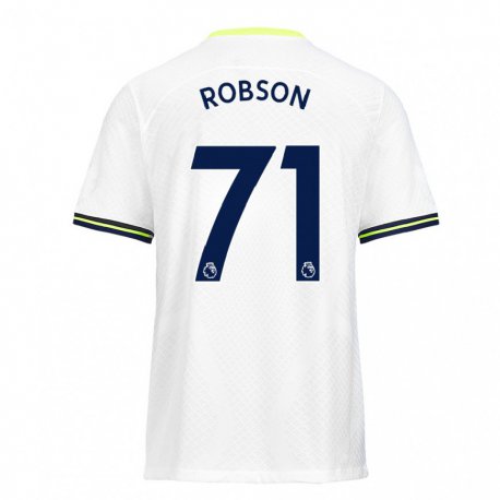 Kandiny Naisten Max Robson #71 Valkoinen Vihreä Kotipaita 2022/23 Lyhythihainen Paita T-paita