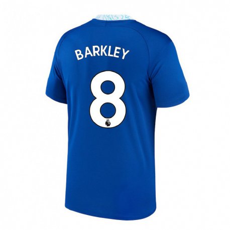 Kandiny Naisten Ross Barkley #8 Tummansininen Kotipaita 2022/23 Lyhythihainen Paita T-paita