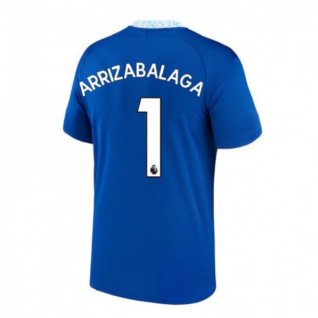 Kandiny Naisten Kepa Arrizabalaga #1 Tummansininen Kotipaita 2022/23 Lyhythihainen Paita T-paita