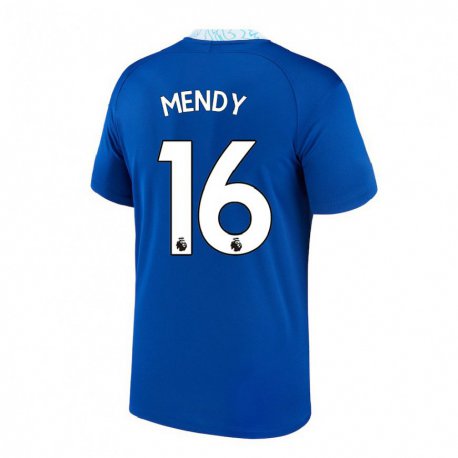 Kandiny Naisten Edouard Mendy #16 Tummansininen Kotipaita 2022/23 Lyhythihainen Paita T-paita