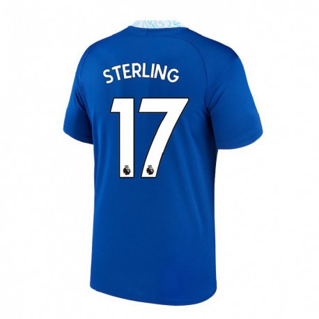 Kandiny Naisten Raheem Sterling #17 Tummansininen Kotipaita 2022/23 Lyhythihainen Paita T-paita