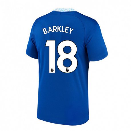 Kandiny Naisten Ross Barkley #18 Tummansininen Kotipaita 2022/23 Lyhythihainen Paita T-paita