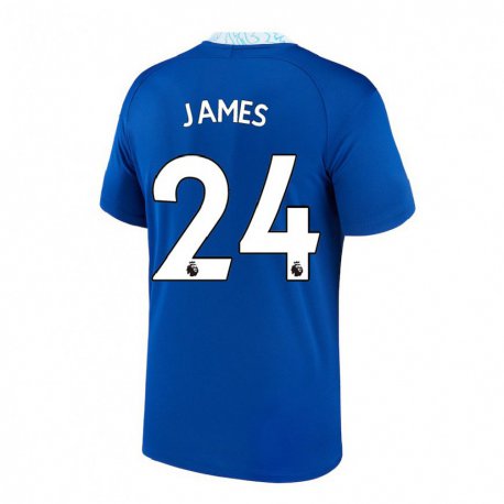 Kandiny Naisten Reece James #24 Tummansininen Kotipaita 2022/23 Lyhythihainen Paita T-paita