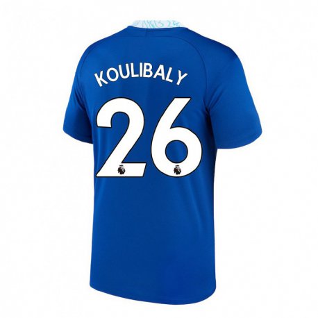 Kandiny Naisten Kalidou Koulibaly #26 Tummansininen Kotipaita 2022/23 Lyhythihainen Paita T-paita