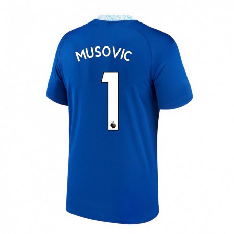 Kandiny Naisten Zecira Musovic #1 Tummansininen Kotipaita 2022/23 Lyhythihainen Paita T-paita