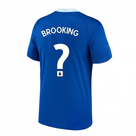 Kandiny Naisten Josh Brooking #0 Tummansininen Kotipaita 2022/23 Lyhythihainen Paita T-paita