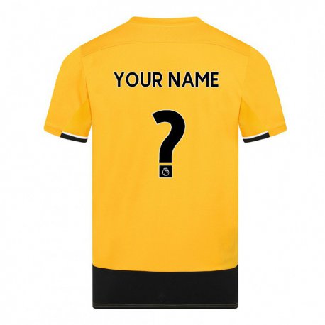 Kandiny Naisten Nimesi #0 Keltainen Musta Kotipaita 2022/23 Lyhythihainen Paita T-paita