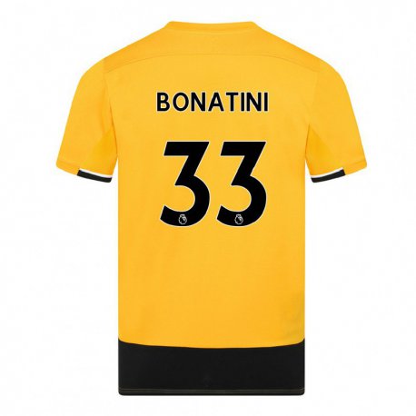 Kandiny Naisten Leo Bonatini #33 Keltainen Musta Kotipaita 2022/23 Lyhythihainen Paita T-paita