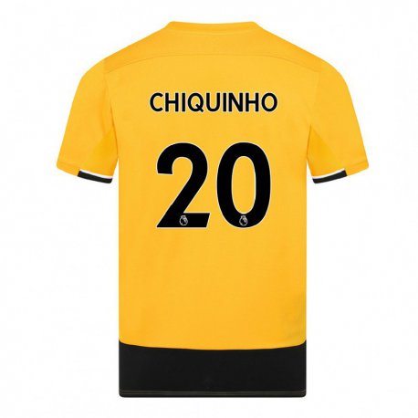 Kandiny Naisten Chiquinho #20 Keltainen Musta Kotipaita 2022/23 Lyhythihainen Paita T-paita