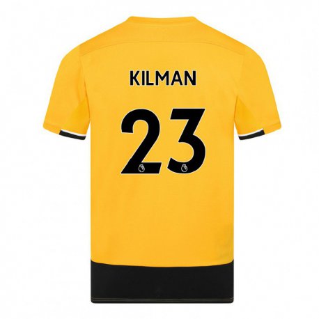 Kandiny Naisten Max Kilman #23 Keltainen Musta Kotipaita 2022/23 Lyhythihainen Paita T-paita