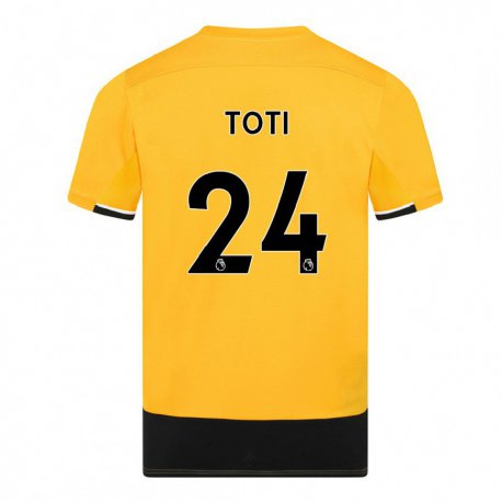 Kandiny Naisten Toti #24 Keltainen Musta Kotipaita 2022/23 Lyhythihainen Paita T-paita