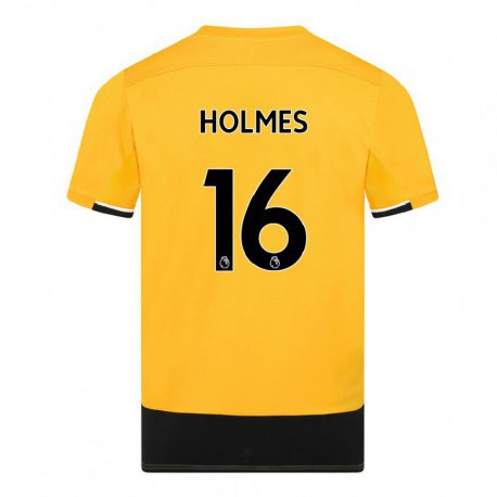 Kandiny Naisten Summer Holmes #16 Keltainen Musta Kotipaita 2022/23 Lyhythihainen Paita T-paita