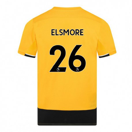 Kandiny Naisten Ria Elsmore #26 Keltainen Musta Kotipaita 2022/23 Lyhythihainen Paita T-paita