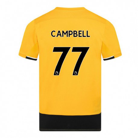Kandiny Naisten Chem Campbell #77 Keltainen Musta Kotipaita 2022/23 Lyhythihainen Paita T-paita