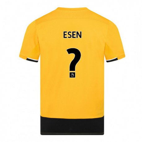 Kandiny Naisten Josh Esen #0 Keltainen Musta Kotipaita 2022/23 Lyhythihainen Paita T-paita