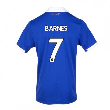 Kandiny Naisten Harvey Barnes #7 Sinivalkoinen Kotipaita 2022/23 Lyhythihainen Paita T-paita