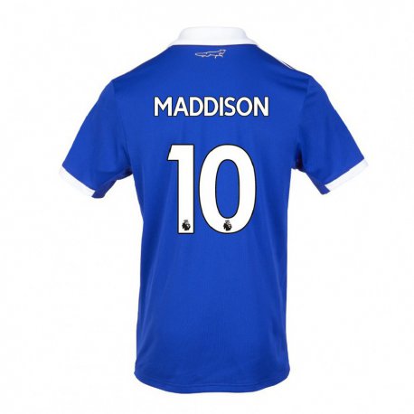 Kandiny Naisten James Maddison #10 Sinivalkoinen Kotipaita 2022/23 Lyhythihainen Paita T-paita
