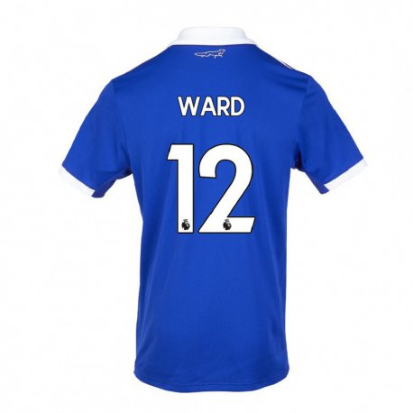 Kandiny Naisten Danny Ward #12 Sinivalkoinen Kotipaita 2022/23 Lyhythihainen Paita T-paita