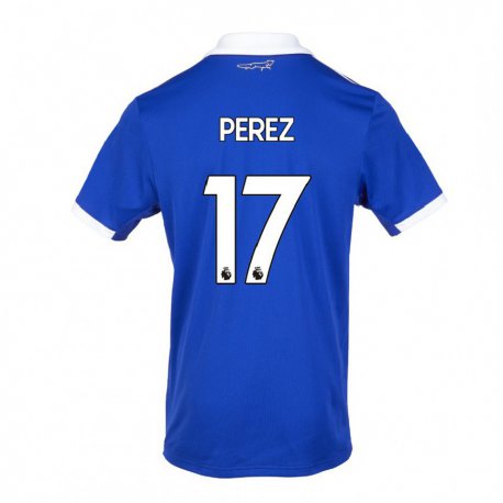 Kandiny Naisten Ayoze Perez #17 Sinivalkoinen Kotipaita 2022/23 Lyhythihainen Paita T-paita