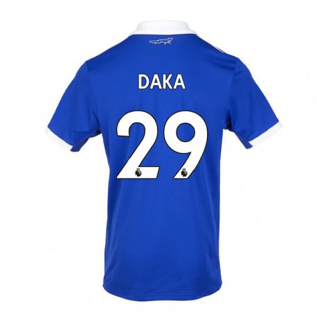 Kandiny Naisten Patson Daka #29 Sinivalkoinen Kotipaita 2022/23 Lyhythihainen Paita T-paita