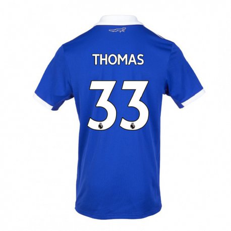 Kandiny Naisten Luke Thomas #33 Sinivalkoinen Kotipaita 2022/23 Lyhythihainen Paita T-paita