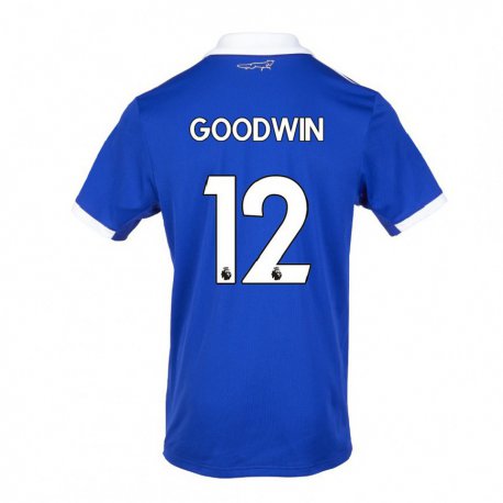 Kandiny Naisten Missy Goodwin #12 Sinivalkoinen Kotipaita 2022/23 Lyhythihainen Paita T-paita