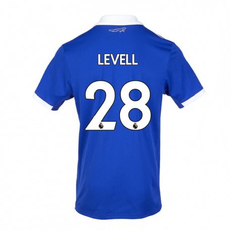Kandiny Naisten Kirstie Levell #28 Sinivalkoinen Kotipaita 2022/23 Lyhythihainen Paita T-paita