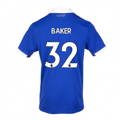 Kandiny Naisten Ava Baker #32 Sinivalkoinen Kotipaita 2022/23 Lyhythihainen Paita T-paita