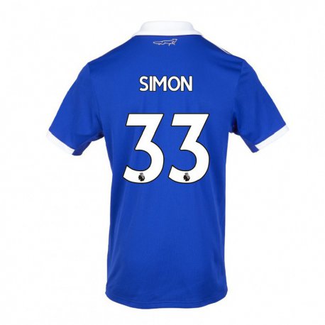 Kandiny Naisten Erin Simon #33 Sinivalkoinen Kotipaita 2022/23 Lyhythihainen Paita T-paita