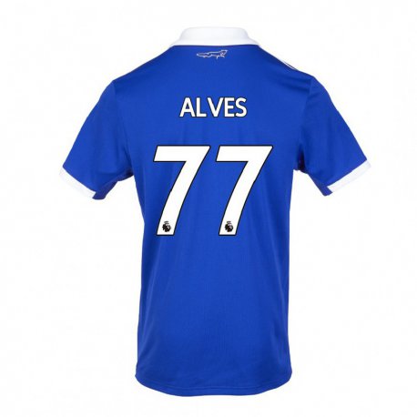 Kandiny Naisten Will Alves #77 Sinivalkoinen Kotipaita 2022/23 Lyhythihainen Paita T-paita