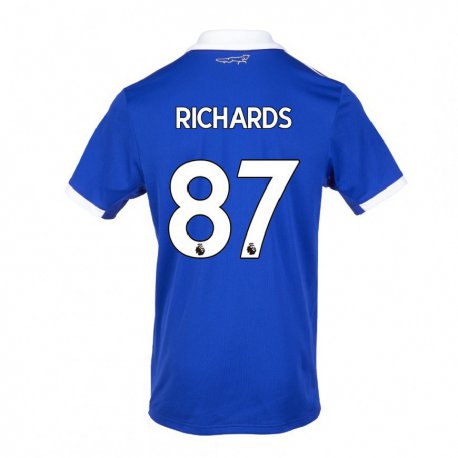 Kandiny Naisten Amani Richards #87 Sinivalkoinen Kotipaita 2022/23 Lyhythihainen Paita T-paita