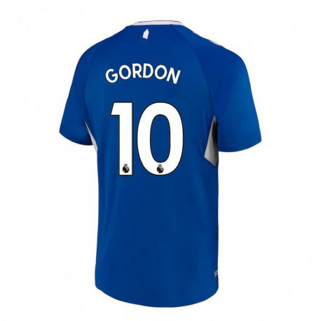 Kandiny Naisten Anthony Gordon #10 Tummansininen Valkoinen Kotipaita 2022/23 Lyhythihainen Paita T-paita