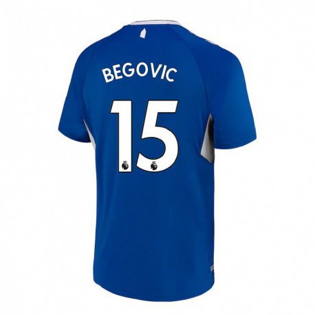 Kandiny Naisten Asmir Begovic #15 Tummansininen Valkoinen Kotipaita 2022/23 Lyhythihainen Paita T-paita