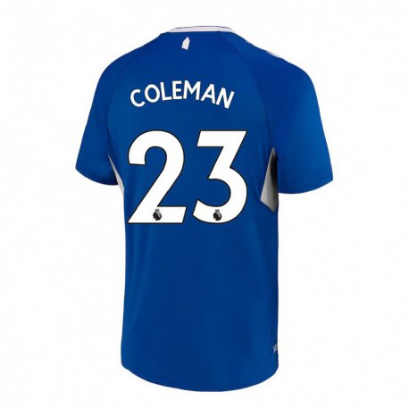Kandiny Naisten Seamus Coleman #23 Tummansininen Valkoinen Kotipaita 2022/23 Lyhythihainen Paita T-paita