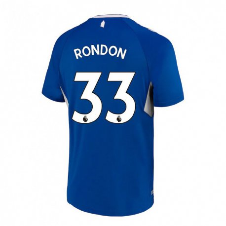Kandiny Naisten Salomon Rondon #33 Tummansininen Valkoinen Kotipaita 2022/23 Lyhythihainen Paita T-paita