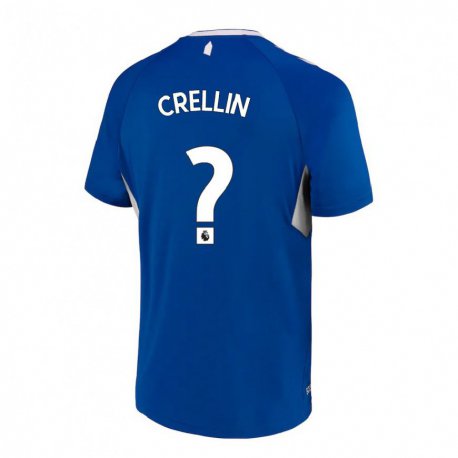 Kandiny Naisten Billy Crellin #0 Tummansininen Valkoinen Kotipaita 2022/23 Lyhythihainen Paita T-paita