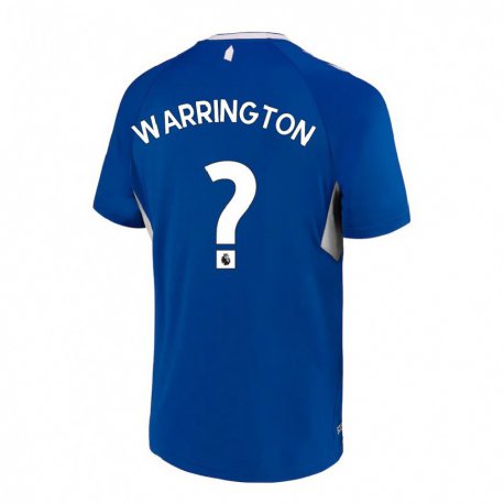 Kandiny Naisten Lewis Warrington #0 Tummansininen Valkoinen Kotipaita 2022/23 Lyhythihainen Paita T-paita