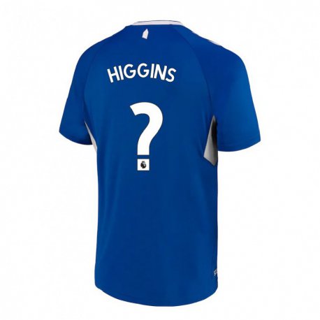 Kandiny Naisten Liam Higgins #0 Tummansininen Valkoinen Kotipaita 2022/23 Lyhythihainen Paita T-paita