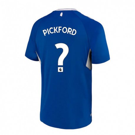 Kandiny Naisten George Pickford #0 Tummansininen Valkoinen Kotipaita 2022/23 Lyhythihainen Paita T-paita