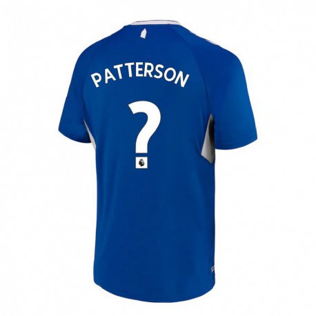 Kandiny Naisten Jack Patterson #0 Tummansininen Valkoinen Kotipaita 2022/23 Lyhythihainen Paita T-paita