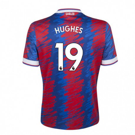 Kandiny Naisten Will Hughes #19 Punainen Sininen Kotipaita 2022/23 Lyhythihainen Paita T-paita