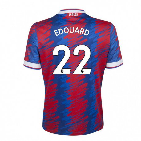Kandiny Naisten Odsonne Edouard #22 Punainen Sininen Kotipaita 2022/23 Lyhythihainen Paita T-paita