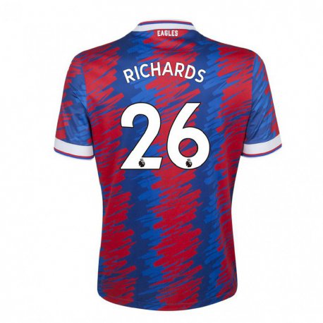 Kandiny Naisten Chris Richards #26 Punainen Sininen Kotipaita 2022/23 Lyhythihainen Paita T-paita