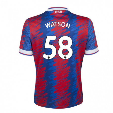 Kandiny Naisten Noah Watson #58 Punainen Sininen Kotipaita 2022/23 Lyhythihainen Paita T-paita