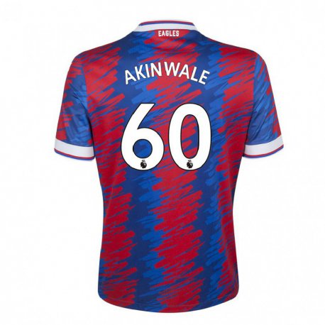 Kandiny Naisten Victor Akinwale #60 Punainen Sininen Kotipaita 2022/23 Lyhythihainen Paita T-paita