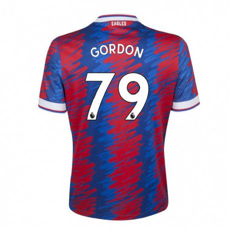 Kandiny Naisten John-kymani Gordon #79 Punainen Sininen Kotipaita 2022/23 Lyhythihainen Paita T-paita