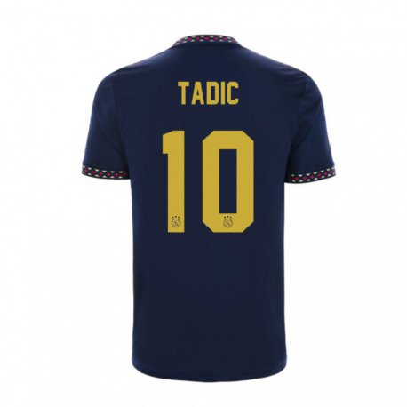 Kandiny Naisten Dusan Tadic #10 Tummansininen Vieraspaita 2022/23 Lyhythihainen Paita T-paita