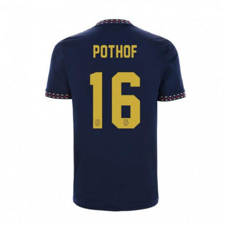 Kandiny Naisten Isa Pothof #16 Tummansininen Vieraspaita 2022/23 Lyhythihainen Paita T-paita