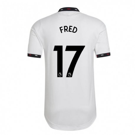 Kandiny Naisten Fred #17 Valkoinen Vieraspaita 2022/23 Lyhythihainen Paita T-paita